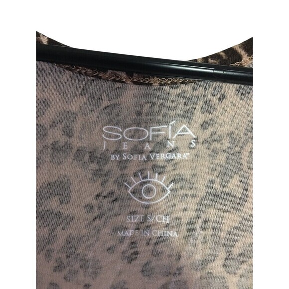 Sofia Vergara Romper Women's Size Small Brown Leopard Print Stretch Sofia Jeans - Picture 5 of 6